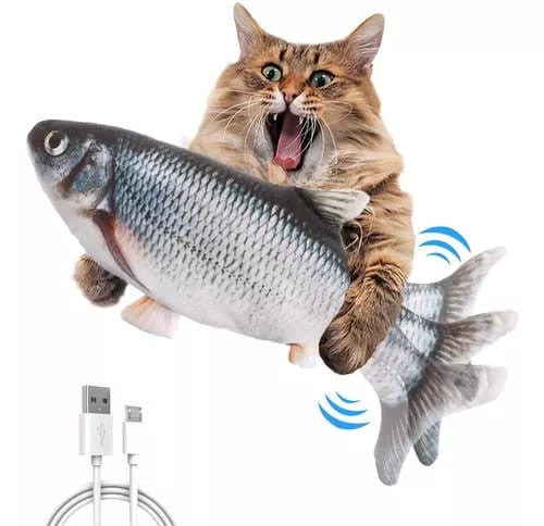 Juguete Eléctrico Para Gatos Pescado