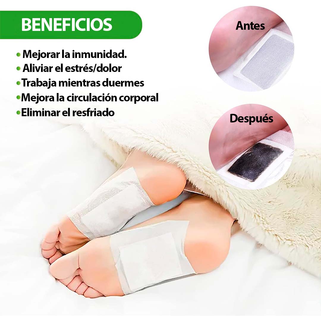 DetoxVital - Parche Pies Set X10 Pcs Deep Cleaning
