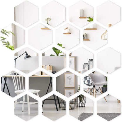 Espejos Hexagonales Por 12 Unidades