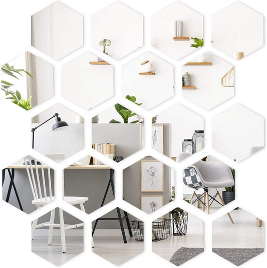 Espejos Hexagonales Por 12 Unidades