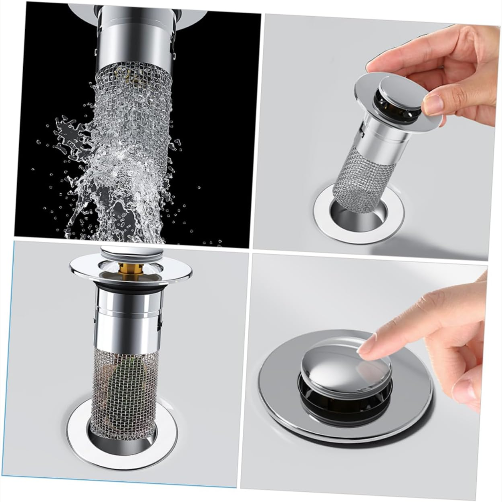 Tapon De Fregadero Universal - En Acero Inoxidable