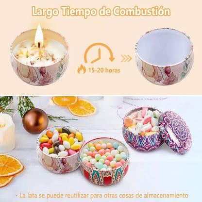 Set de Velas  x 4 - Aromaterapia  Antiestrés