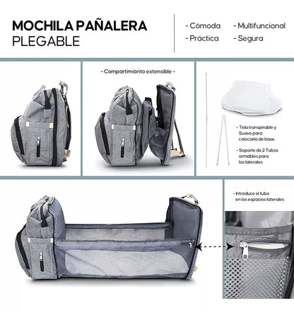PañaleraSmart- Multifuncional Reforzada + Cuchara Tetero
