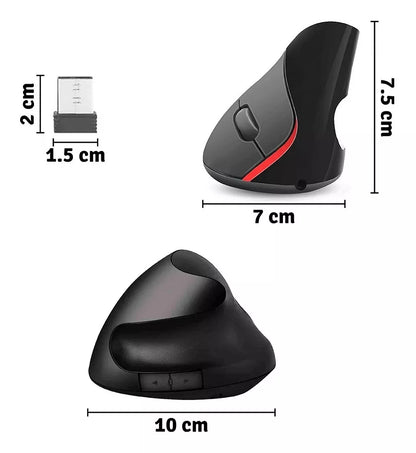 MouseErgo - Mouse Recargable Inalámbrico Vertical