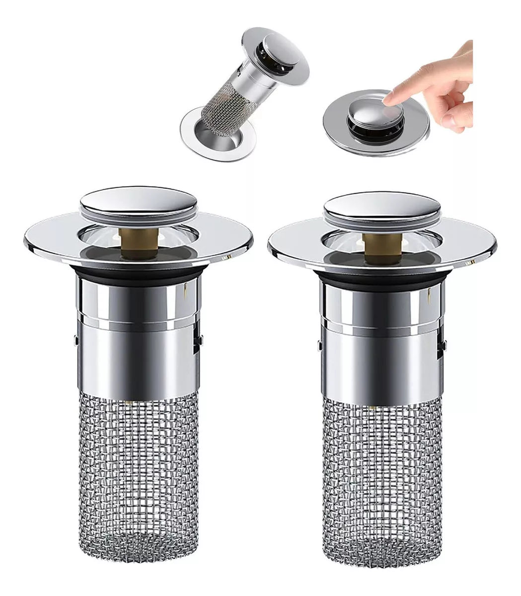Tapon De Fregadero Universal - En Acero Inoxidable