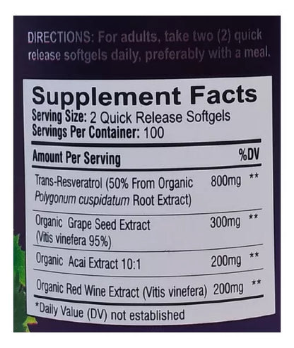 2 Und Resveratrol Green World Combo