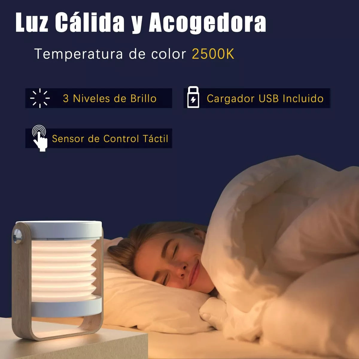 LuminaPower - Lampara Led Recargable Plegable