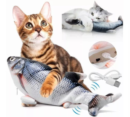 Juguete Eléctrico Para Gatos Pescado