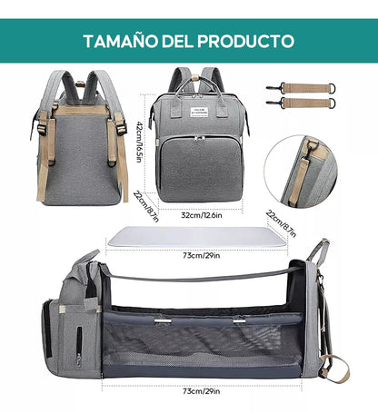 PañaleraSmart- Multifuncional Reforzada + Cuchara Tetero