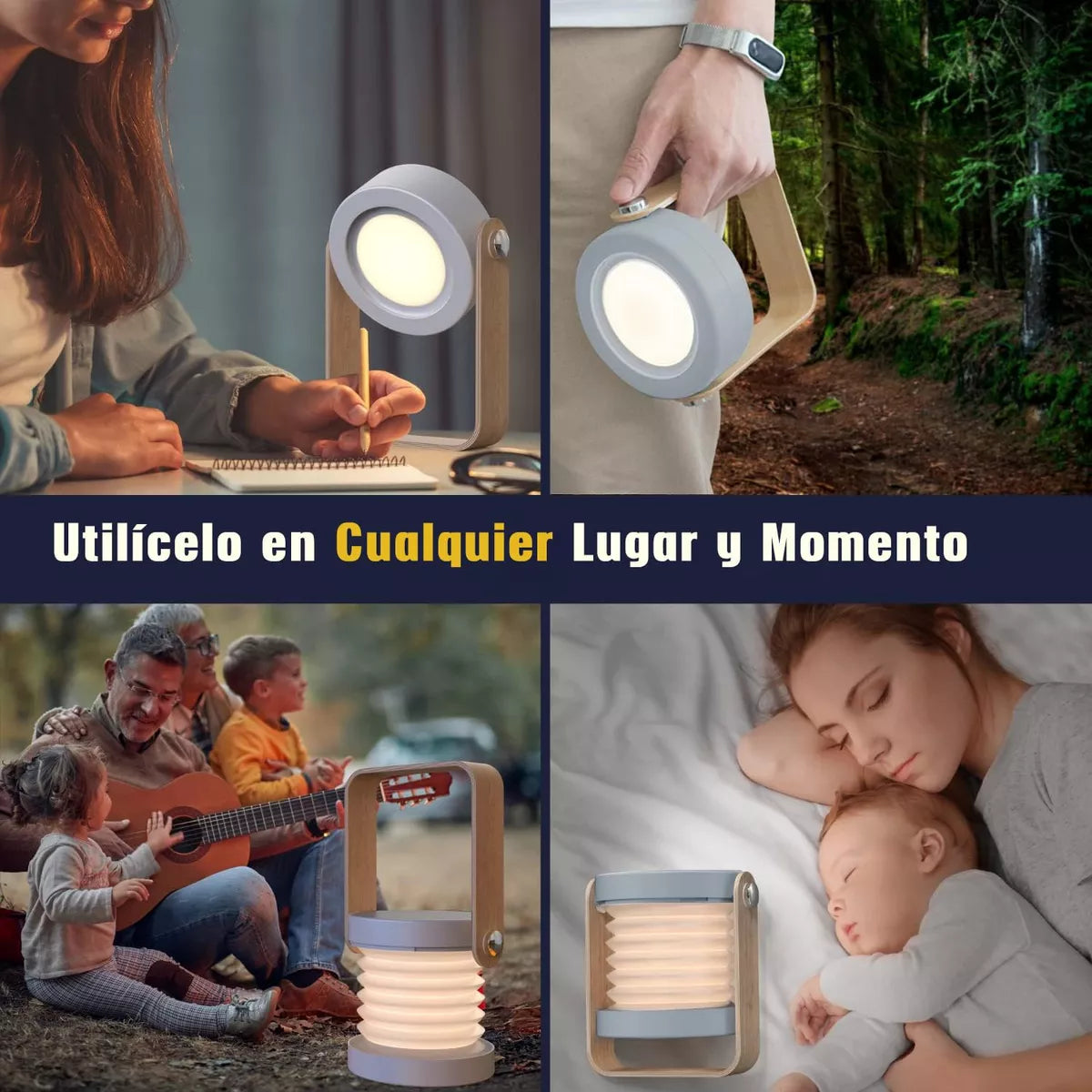 LuminaPower - Lampara Led Recargable Plegable